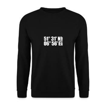 Bottrop coordinates - Unisex Sweatshirt - black - Front - Alina (178cm) & Michal (187cm)