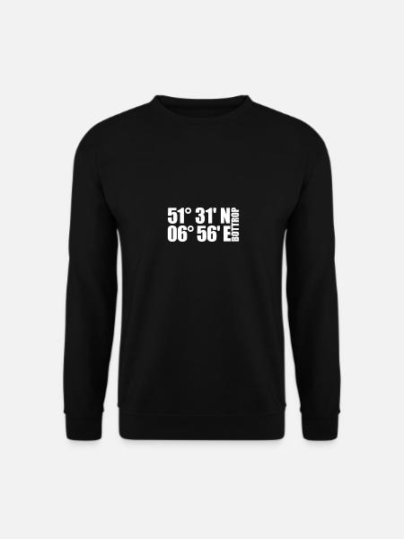 Bottrop Koordinaten - Unisex Pullover - Schwarz