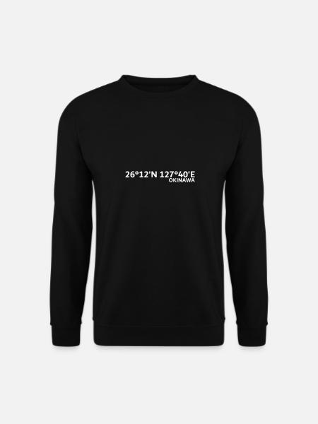 Coordonnées d’Okinawa - Sweat-shirt Unisexe - noir