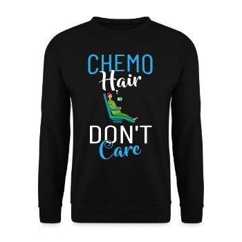 Chemotherapy Chemo Cancer Therapy - Unisex Sweatshirt - black - Front - Alina (178cm) & Michal (187cm)
