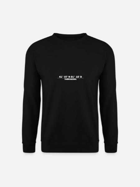 Coordonnées de Tarragone - Sweat-shirt Unisexe - noir