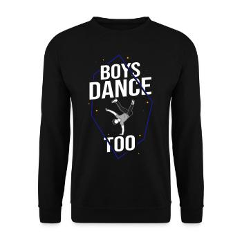 Breakdance Musik Breaking BBoy Bgirl - Unisex Pullover - Schwarz - Vorne - Alina (178cm) & Michal (187cm)