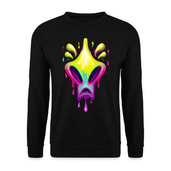 Alien coloré - Sweat-shirt Unisexe - noir - Devant - Alina (178cm) & Michal (187cm)