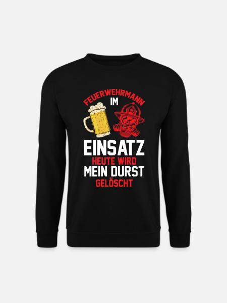 Feuerwehrmann Feuerwehr - Unisex Pullover - Schwarz