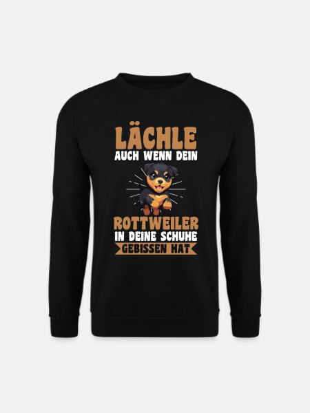 Hund Rottweiler - Unisex Pullover - Schwarz
