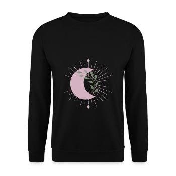 Purple Moon - Unisex Pullover - Schwarz - Vorne - Alina (178cm) & Michal (187cm)