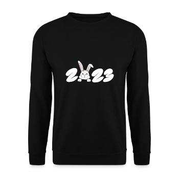 L’année du lièvre 2023 - Sweat-shirt Unisexe - noir - Devant - Alina (178cm) & Michal (187cm)