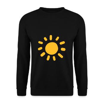 Sun drawing pattern - Unisex Sweatshirt - black - Front - Alina (178cm) & Michal (187cm)