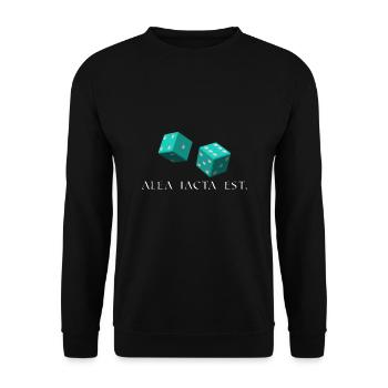 les cubes sont tombés en latin - Sweat-shirt Unisexe - noir - Devant - Alina (178cm) & Michal (187cm)