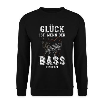 Bass, Musik Design - Unisex Pullover - Schwarz - Vorne - Alina (178cm) & Michal (187cm)
