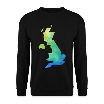 Map UK - Unisex Sweatshirt - black - Front - Alina (178cm) & Michal (187cm)