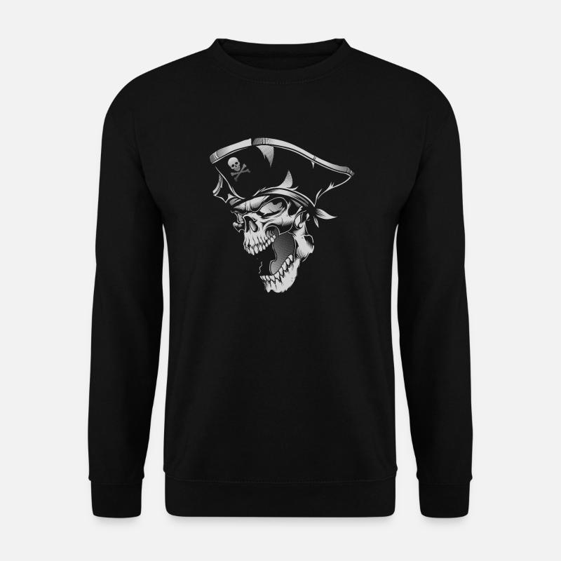 Pirate skull - Unisex Sweatshirt - black