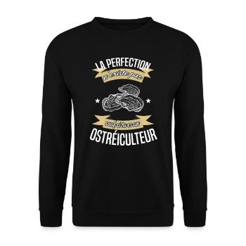 Perfection et ostréiculteur - Sweat-shirt Unisexe - noir - Devant - Alina (178cm) & Michal (187cm)