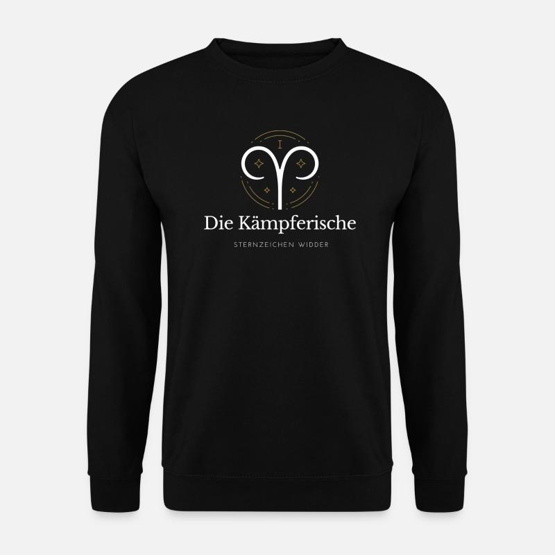 Widder Sternzeichen Logo Widder - Unisex Pullover - Schwarz