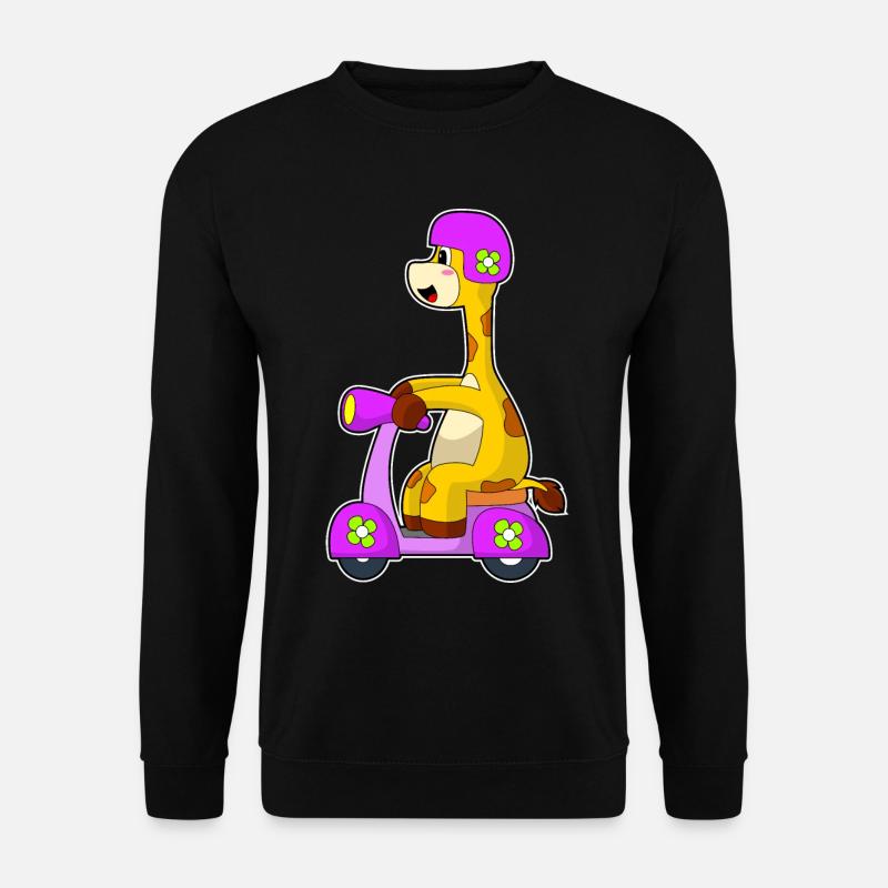 Scooter Girafe - Sweat-shirt Unisexe - noir