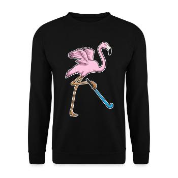 Hockey sur gazon Flamingo Stick - Sweat-shirt Unisexe - noir - Devant - Alina (178cm) & Michal (187cm)