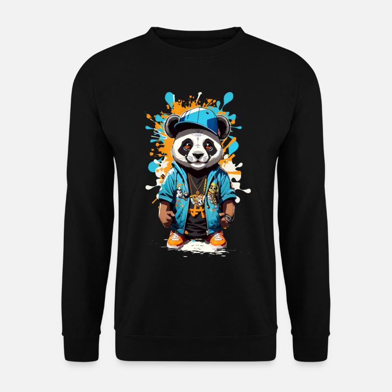 Panda Bear - Unisex Sweatshirt - black