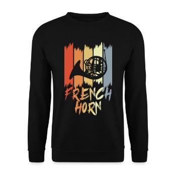 Cor d’harmonie Look Vintage - Sweat-shirt Unisexe - noir - Devant - Alina (178cm) & Michal (187cm)