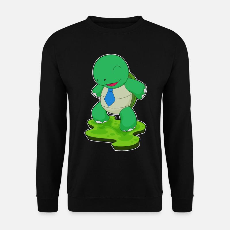 Turtle Necktie - Unisex Sweatshirt - black