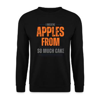 Apple pie - phrase for person hungry for food - Unisex Sweatshirt - black - Front - Alina (178cm) & Michal (187cm)