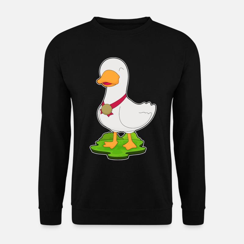 Ente Medaille - Unisex Pullover - Schwarz