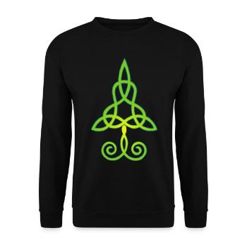 Trees and nature - Unisex Sweatshirt - black - Front - Alina (178cm) & Michal (187cm)