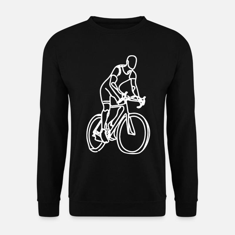 Cyclist Drawing - Unisex Sweatshirt - black