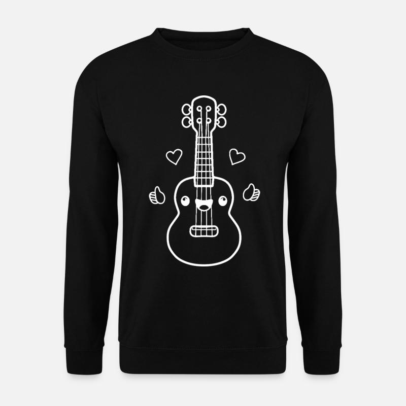 Ukulele Comic Look - Unisex Sweatshirt - black