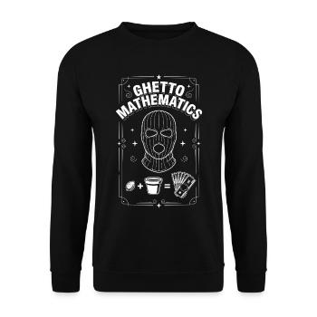 Mathématiques du ghetto - Sweat-shirt Unisexe - noir - Devant - Alina (178cm) & Michal (187cm)