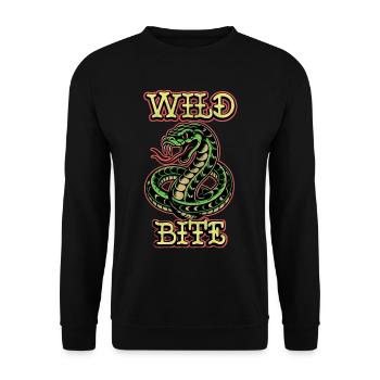Wilder Biss - Unisex Pullover - Schwarz - Vorne - Alina (178cm) & Michal (187cm)