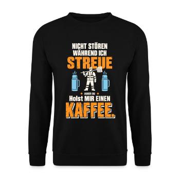 Nicht Stören Ich Streue - Unisex Pullover - Schwarz - Vorne - Alina (178cm) & Michal (187cm)