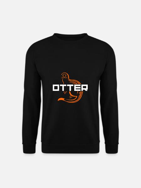 Otter Design Gift Idea - Unisex Sweatshirt - black