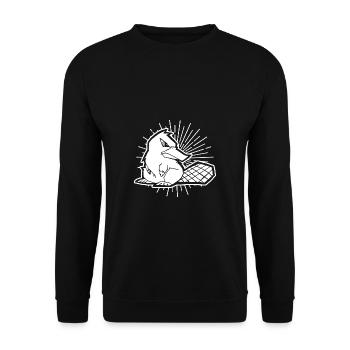 Platypus Platypus Idée Cadeau Australie - Sweat-shirt Unisexe - noir - Devant - Alina (178cm) & Michal (187cm)