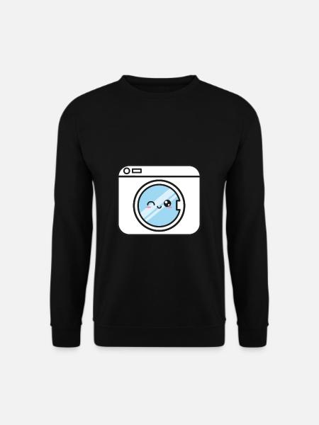 Washing machine Kawaii Lustig Sweet - Unisex Sweatshirt - black