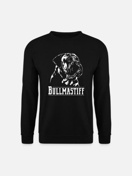 BULLMASTIFF Hunde Wilsigns Hundeportrait - Unisex Pullover - Schwarz