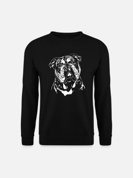 OLD ENGLISH BULLDOG Portrait Hunde OEB Wilsigns - Unisex Pullover - Schwarz