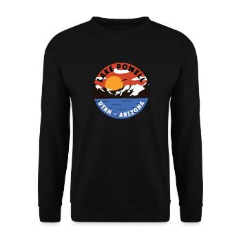 Lake Powell - Utah - Arizona - Mountain Valley - Unisex Pullover - Schwarz - Vorne - Alina (178cm) & Michal (187cm)