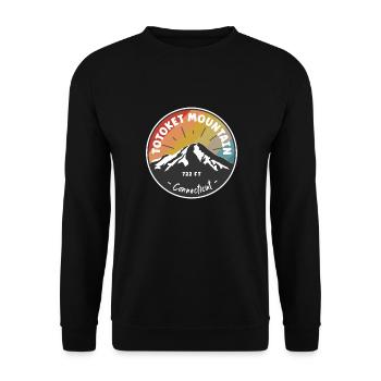Hiking Totoket Mountain Connecticut - Unisex Sweatshirt - black - Front - Alina (178cm) & Michal (187cm)