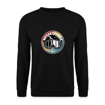 Skier à Neveazzurra Italie - Sweat-shirt Unisexe - noir - Devant - Alina (178cm) & Michal (187cm)