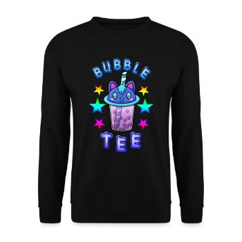 Bubble Tee - Unisex Pullover - Schwarz - Vorne - Alina (178cm) & Michal (187cm)