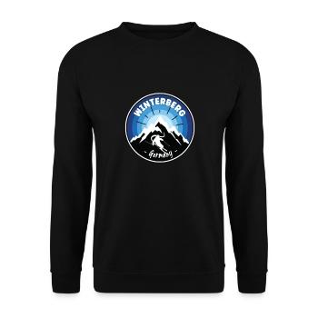 Skiing Winterberg Germany Blue - Unisex Sweatshirt - black - Front - Alina (178cm) & Michal (187cm)
