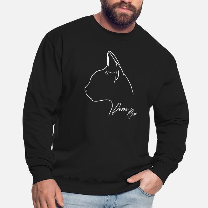 Devon Rex Profil Chat Chat Wilsigns Sweat-shirt Unisexe