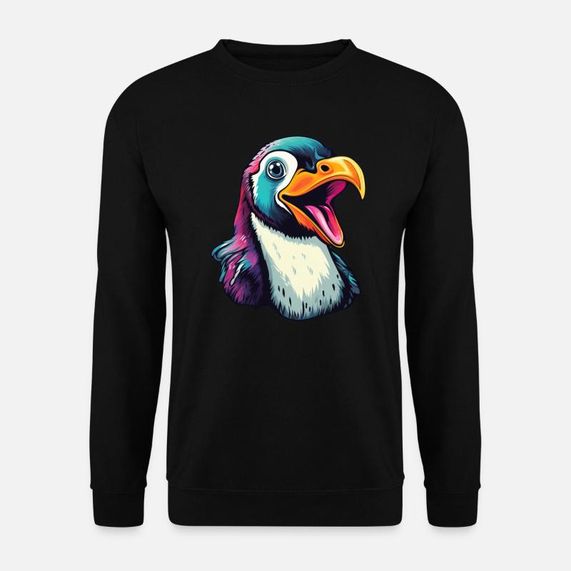Cooler sprechender Pinguin - Unisex Pullover - Schwarz
