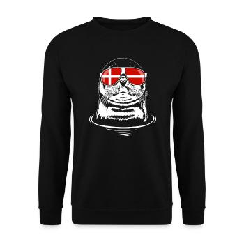 Robbe Dänemark Sonnenbrille Tiere Urlaub Wilsigns - Unisex Pullover - Schwarz - Vorne - Alina (178cm) & Michal (187cm)