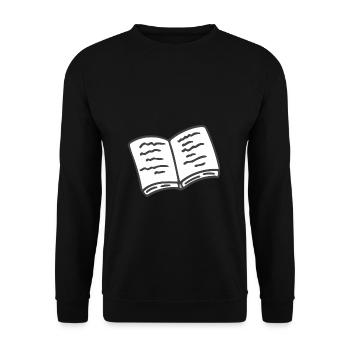 Book Drawing - Unisex Sweatshirt - black - Front - Alina (178cm) & Michal (187cm)