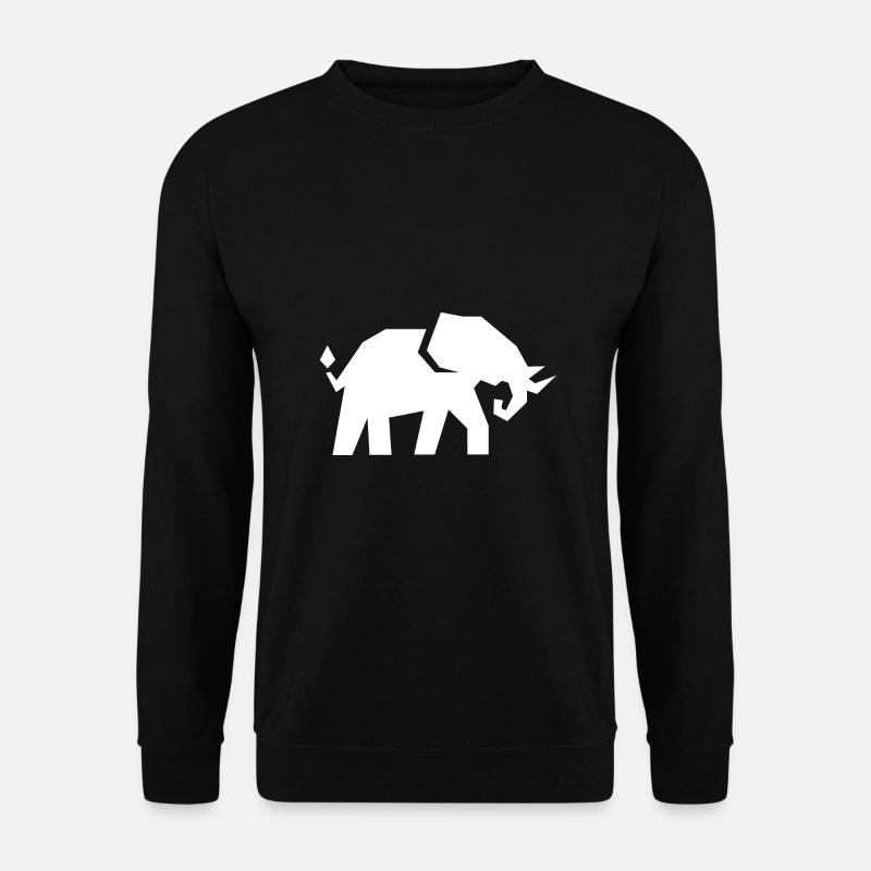 Elefant - Unisex Pullover - Schwarz