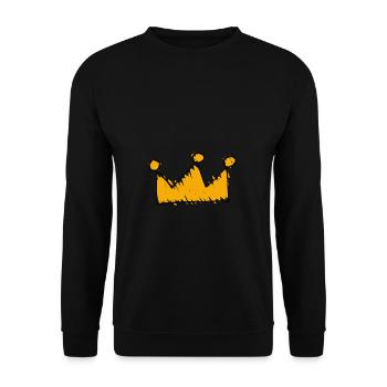 couronne - Sweat-shirt Unisexe - noir - Devant - Alina (178cm) & Michal (187cm)