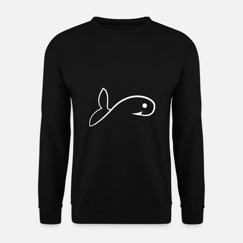 Fish - Unisex Sweatshirt - black