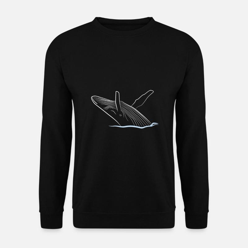 Wal - Unisex Pullover - Schwarz