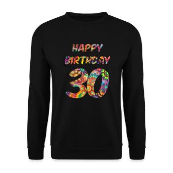 Anniversaire 30 Exotique - Sweat-shirt Unisexe - noir - Devant - Alina (178cm) & Michal (187cm)